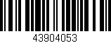Código de barras (EAN, GTIN, SKU, ISBN): '43904053'