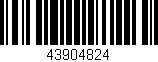 Código de barras (EAN, GTIN, SKU, ISBN): '43904824'