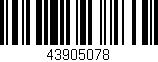 Código de barras (EAN, GTIN, SKU, ISBN): '43905078'