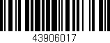Código de barras (EAN, GTIN, SKU, ISBN): '43906017'