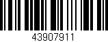 Código de barras (EAN, GTIN, SKU, ISBN): '43907911'