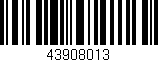 Código de barras (EAN, GTIN, SKU, ISBN): '43908013'