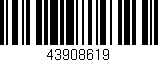Código de barras (EAN, GTIN, SKU, ISBN): '43908619'