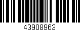 Código de barras (EAN, GTIN, SKU, ISBN): '43908963'
