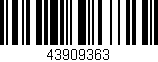 Código de barras (EAN, GTIN, SKU, ISBN): '43909363'