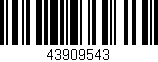 Código de barras (EAN, GTIN, SKU, ISBN): '43909543'