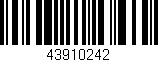 Código de barras (EAN, GTIN, SKU, ISBN): '43910242'