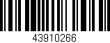Código de barras (EAN, GTIN, SKU, ISBN): '43910266'