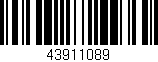 Código de barras (EAN, GTIN, SKU, ISBN): '43911089'
