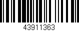 Código de barras (EAN, GTIN, SKU, ISBN): '43911363'