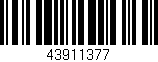 Código de barras (EAN, GTIN, SKU, ISBN): '43911377'