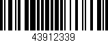 Código de barras (EAN, GTIN, SKU, ISBN): '43912339'