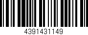 Código de barras (EAN, GTIN, SKU, ISBN): '4391431149'