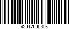 Código de barras (EAN, GTIN, SKU, ISBN): '43917000305'