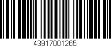 Código de barras (EAN, GTIN, SKU, ISBN): '43917001265'
