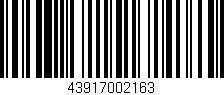 Código de barras (EAN, GTIN, SKU, ISBN): '43917002163'