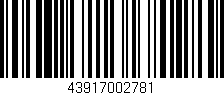 Código de barras (EAN, GTIN, SKU, ISBN): '43917002781'