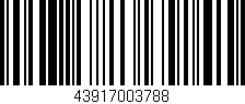 Código de barras (EAN, GTIN, SKU, ISBN): '43917003788'