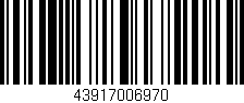 Código de barras (EAN, GTIN, SKU, ISBN): '43917006970'