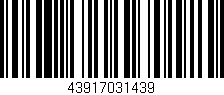 Código de barras (EAN, GTIN, SKU, ISBN): '43917031439'
