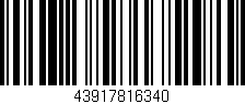 Código de barras (EAN, GTIN, SKU, ISBN): '43917816340'