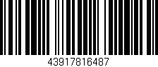 Código de barras (EAN, GTIN, SKU, ISBN): '43917816487'