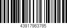 Código de barras (EAN, GTIN, SKU, ISBN): '43917963785'