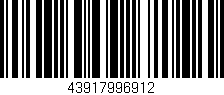 Código de barras (EAN, GTIN, SKU, ISBN): '43917996912'