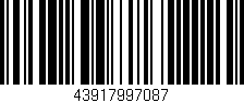 Código de barras (EAN, GTIN, SKU, ISBN): '43917997087'