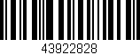 Código de barras (EAN, GTIN, SKU, ISBN): '43922828'