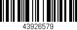 Código de barras (EAN, GTIN, SKU, ISBN): '43926579'