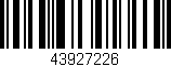 Código de barras (EAN, GTIN, SKU, ISBN): '43927226'