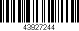 Código de barras (EAN, GTIN, SKU, ISBN): '43927244'