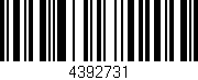 Código de barras (EAN, GTIN, SKU, ISBN): '4392731'