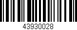 Código de barras (EAN, GTIN, SKU, ISBN): '43930028'