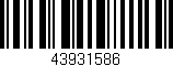 Código de barras (EAN, GTIN, SKU, ISBN): '43931586'