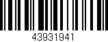 Código de barras (EAN, GTIN, SKU, ISBN): '43931941'