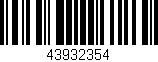 Código de barras (EAN, GTIN, SKU, ISBN): '43932354'