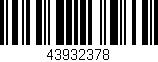 Código de barras (EAN, GTIN, SKU, ISBN): '43932378'