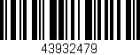 Código de barras (EAN, GTIN, SKU, ISBN): '43932479'