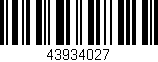 Código de barras (EAN, GTIN, SKU, ISBN): '43934027'