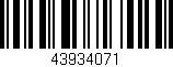 Código de barras (EAN, GTIN, SKU, ISBN): '43934071'