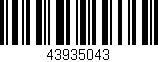 Código de barras (EAN, GTIN, SKU, ISBN): '43935043'
