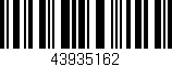 Código de barras (EAN, GTIN, SKU, ISBN): '43935162'