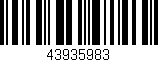 Código de barras (EAN, GTIN, SKU, ISBN): '43935983'