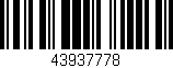 Código de barras (EAN, GTIN, SKU, ISBN): '43937778'