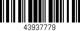 Código de barras (EAN, GTIN, SKU, ISBN): '43937779'