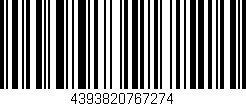 Código de barras (EAN, GTIN, SKU, ISBN): '4393820767274'