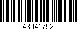 Código de barras (EAN, GTIN, SKU, ISBN): '43941752'