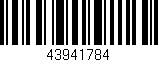 Código de barras (EAN, GTIN, SKU, ISBN): '43941784'